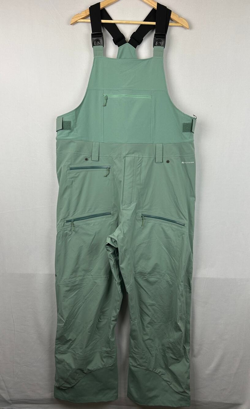 Flylow Smythe Bib Overall Backcountry Ski Pants Mint Green 1440 Men's Size XXL